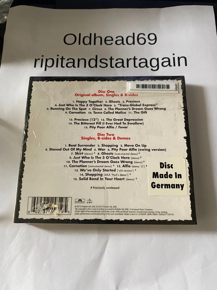 THE JAM - The Gift [30th Anniv. Deluxe Ed. Digi](2 CD 2012 Promo NEW IMPORT - Image 2 of 2