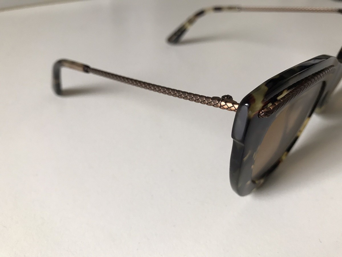 Bottega Veneta Sunglasses BV0030S 002 Tortoise 49-24-135 NEW 