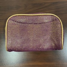 Purple  Gold Shimmery Cosmetic Bag