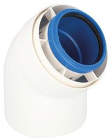 Skoberne Condensblue AZ-C Aussenwand Bogen 45° DN80/125
