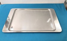Plateau de service CHRISTOFLE métal argenté DESIGN moderniste 48,5x31 cm table