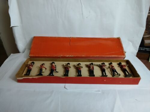 Vintage Lead Military Band Obscure Brand Early Boxed Set Britain's? - Photo 1/9