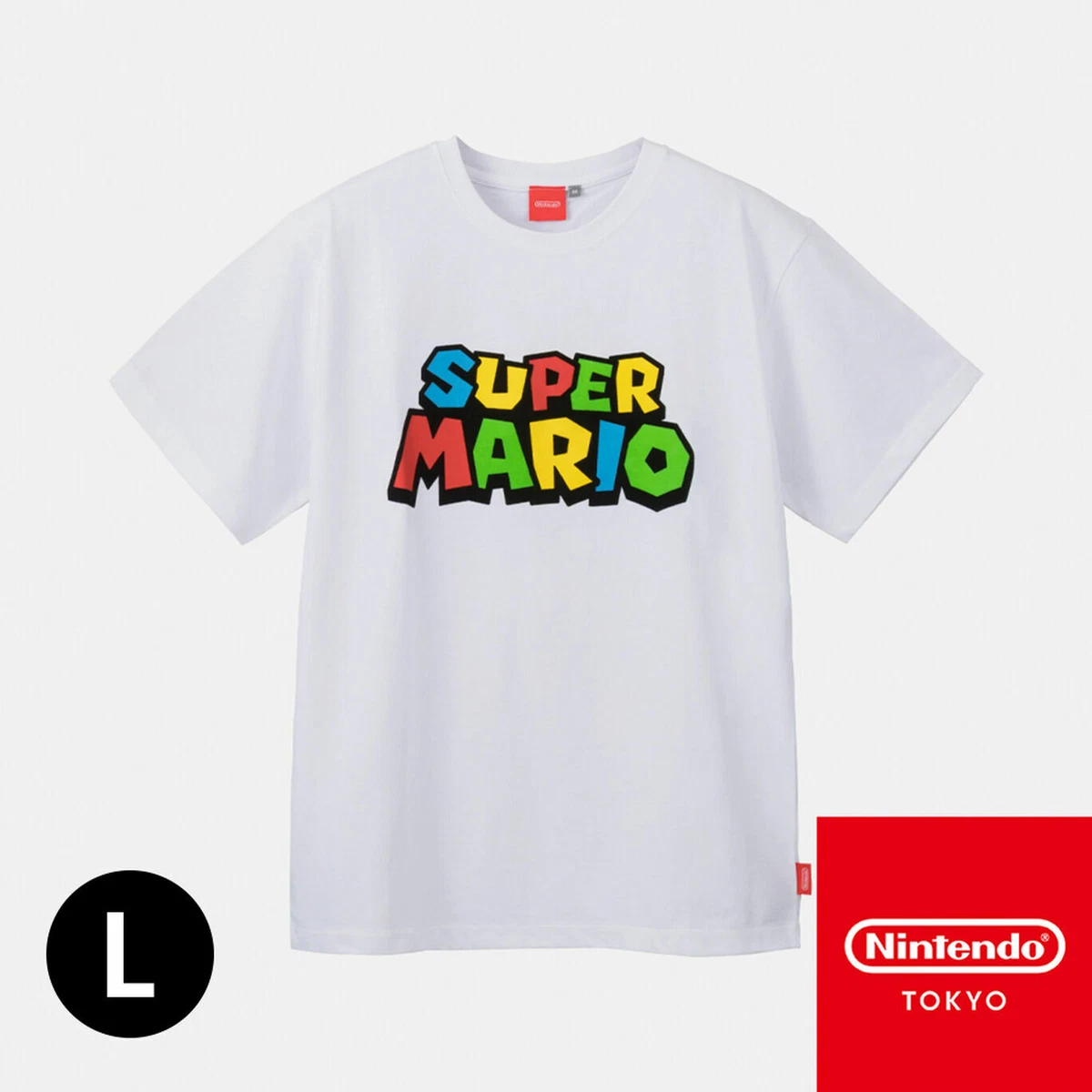 Super Mario Cotton T-Shirts Nintendo Tokyo store L size Unisex