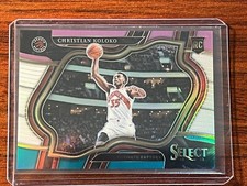🔥2022-23 PANINI SELECT C. KOLOKO /49 TEAL/WHITE/PINK PRIZM ROOKIE RC #297 SP🔥