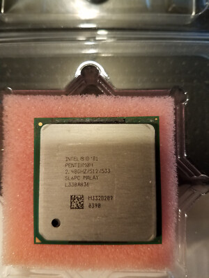 Intel Pentium 4 512 KB L2 Cache FSB 533 MHz 2.4 GHz Socket 478 CPU  SL6PC