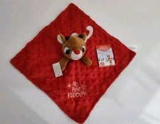 Rudolph Red Nosed Reindeer Lovey Security Blanket Red My First Rudolph