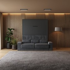 Lit escamotable SMARTBett M1 180x200 vert CANAPÉ anthracite 