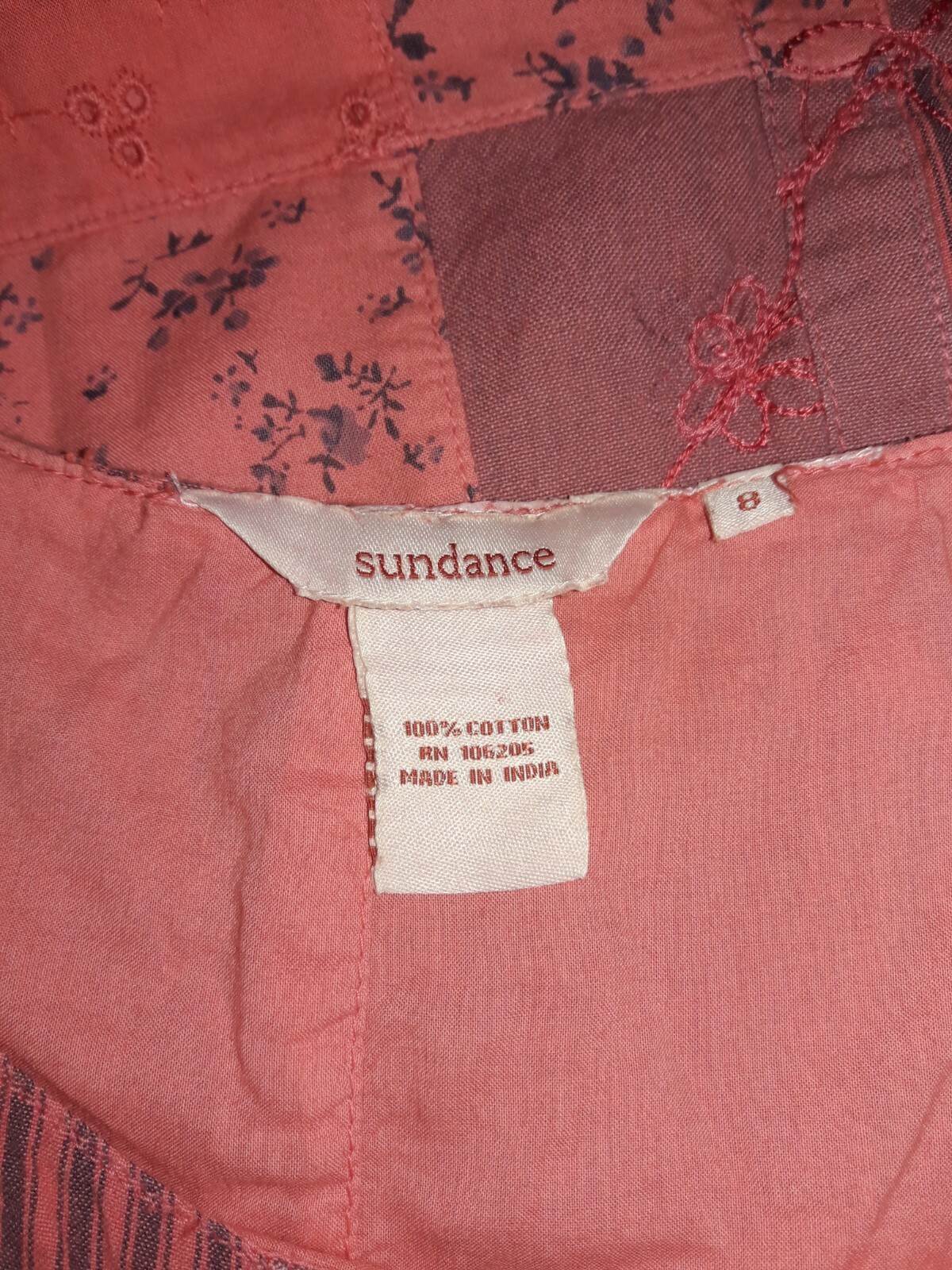 Sundance Catalog Floral Patchwork Shift Dress Siz… - image 10