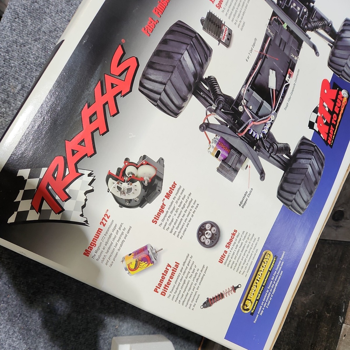 未開封 LA STAMPEDE/PRODUCTS OF THE TIME Traxxas Stampede Gen 1 Empty Box & Packing 2000 Retro