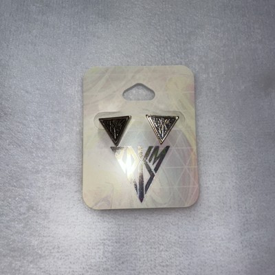 Claire s Katy Perry Prism Earrings   Silver Triangle Studs   Rare Geometric Pop