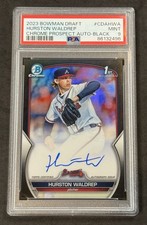 2023 Bowman Draft 1st Chrome Hurston Waldrep Black Refractor Auto 6/75 PSA 9