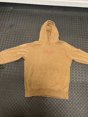 PSD Brown Logo Fleece Pullover Hoodie Cotton Hooded Pocket Men
