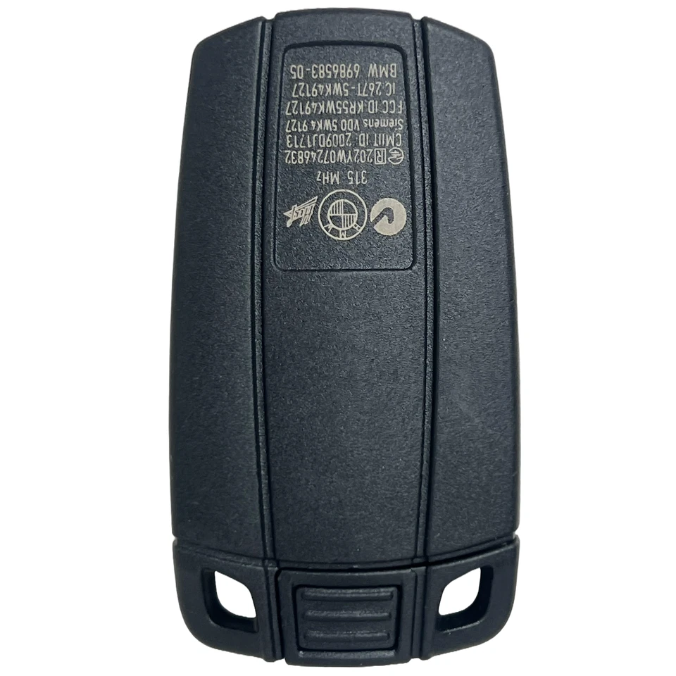 Oem BMW Smart Key Fob Remote Transmitter KR55WK49127 Slot Key Fob - Image 4 of 4