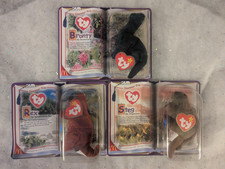 TY Beanie Babt McDonalds Dinosaur Trio Full Set: Rex, Bronty, Steg SEALED