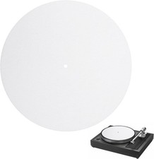 Turntable Slipmat, 12-inch Record Player Mat White Felt