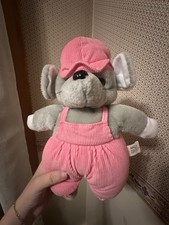 Vintage Nanco Gray Mouse Plush Stuffed Animal Toy