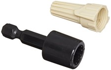 NSI Industries WWC-T-B Easy-Twist Winged Wire Connector, Standard Type, 22-8 AWG