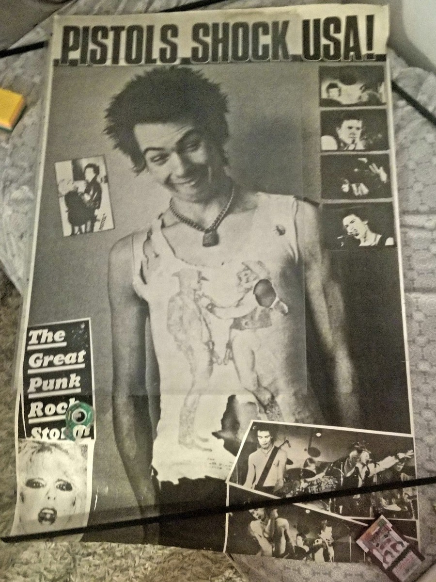 SEX PISTOLS SHOCK USA IMPORT POSTER SID VICIOUS PUNK | eBay