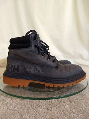 Helly Hanson Womens Fremont Gray Leather Waterproof Boots, Size: 6    #JJ10+6