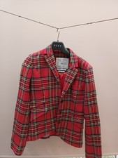 Womens Size 12 Jack Wills Fully Lined Red Tartan  Blazer, excellent condition