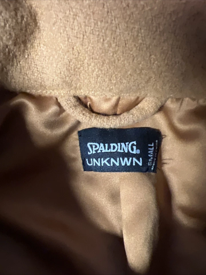 Spalding x UNKNWN Heritage Coaches Logo Snap Jacket Mens Size Large MSRP $350 - Image 4 of 4