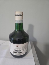 Whisky Black & White da 2 litri Vintage Anni '70