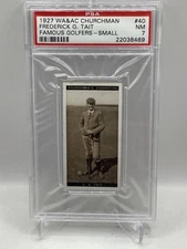 1927 Churchman Famous Golfers Small #40 Frederick Tait PSA 7