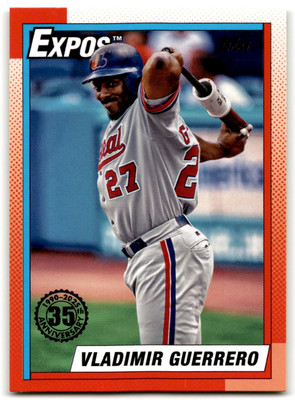 2025 Topps 1990 Baseball Vladimir Guerrero Montreal Expos #T90-48