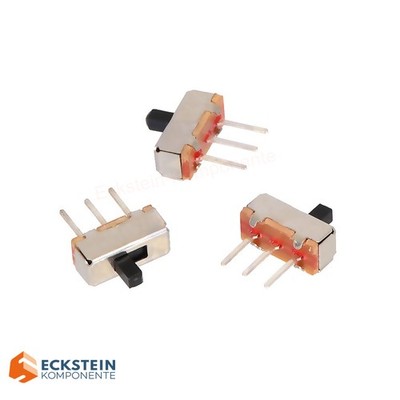 3x Mini Schiebeschalter SPDT 3-Pin, Mini Slide Switch On/Off 300mA 50VDC