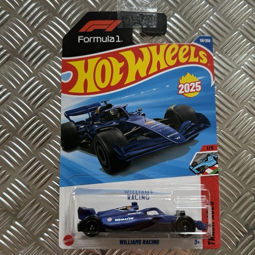 Hot Wheels Formula 1 Williams Racing 1:64 Mattel Diecast 2025 Long Card