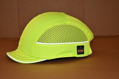 Ergodyne 8950 Vented Bump Cap, Micro Brim,  Neon Green