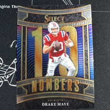 Panini 2025 Select Numbers Insert Drake Maye #15 New England Patriots NFL