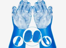 6PCS Pet Grooming Kit for Dogs,Cats and Horses | Dog Washing Gloves | Dog Bath