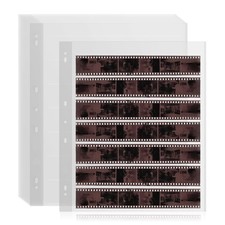 25 Pcs 35mm Film Negative Sleeves Storage Presentation Pages Holds 7 Strips