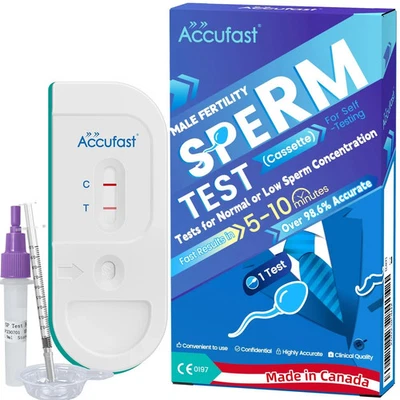 ACCUFAST Sperm Test for Men - Male Fertility Test | Sperm Count Test Kit Checking Sperm