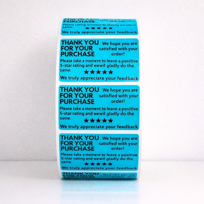 #ad #ad 50 Thank you for your purchase Stickers 2x1 Business Feedback Rating Labels $2.99