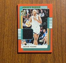 2025 Donruss WNBA #64 Jackie Young Jersey Series Red Aces