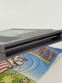 NES Open Tournament Golf (Nintendo NES, 1991) Authentic Game Cartridge + Manual