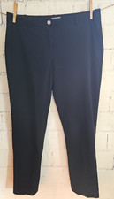 Michael Kors Women's Black Career Basic Ponte Pants size 10 Zipper Straight Leg