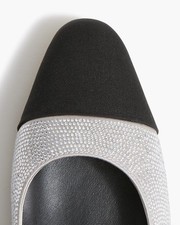 New J.Crew Silver Rhinestone heel Slingback Shoes Women Sz 71/2 Dance Prom