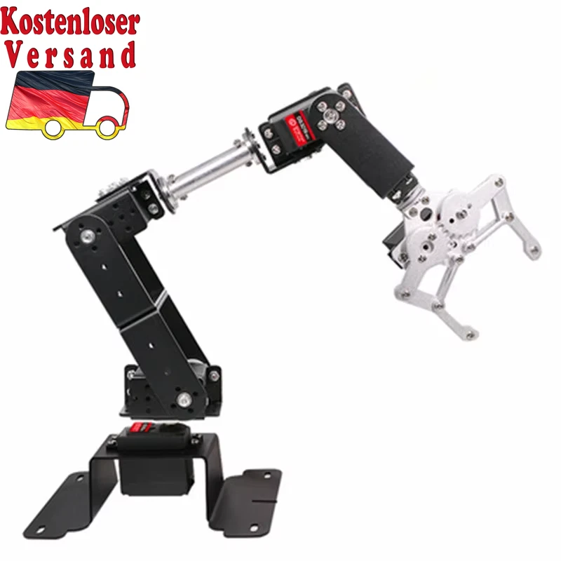 6 DOF Robot Manipulator MG996 Metal Alloy Mechanical Arm Clamp Claw Kit for Ardu - Bild 3 von 4