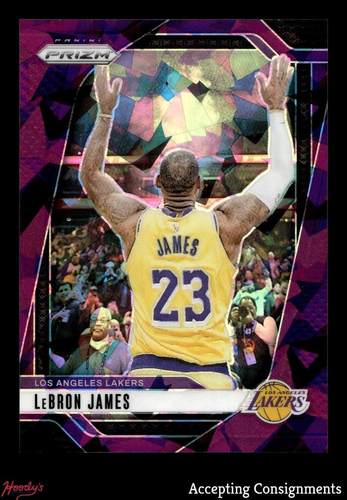 2024-25 Panini Prizm Prizms Purple Ice #130 LeBron James 147/149 LAKERS