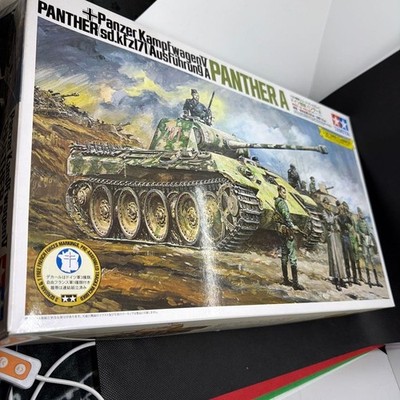 Tamiya 1/25 Panther A Display model german tank ''Unassembled'' F/S