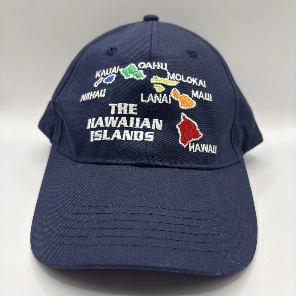 Vintage 90’s The Hawaiian Island Navy Blue Adjustable Hat Surfware - Image 1 of 4