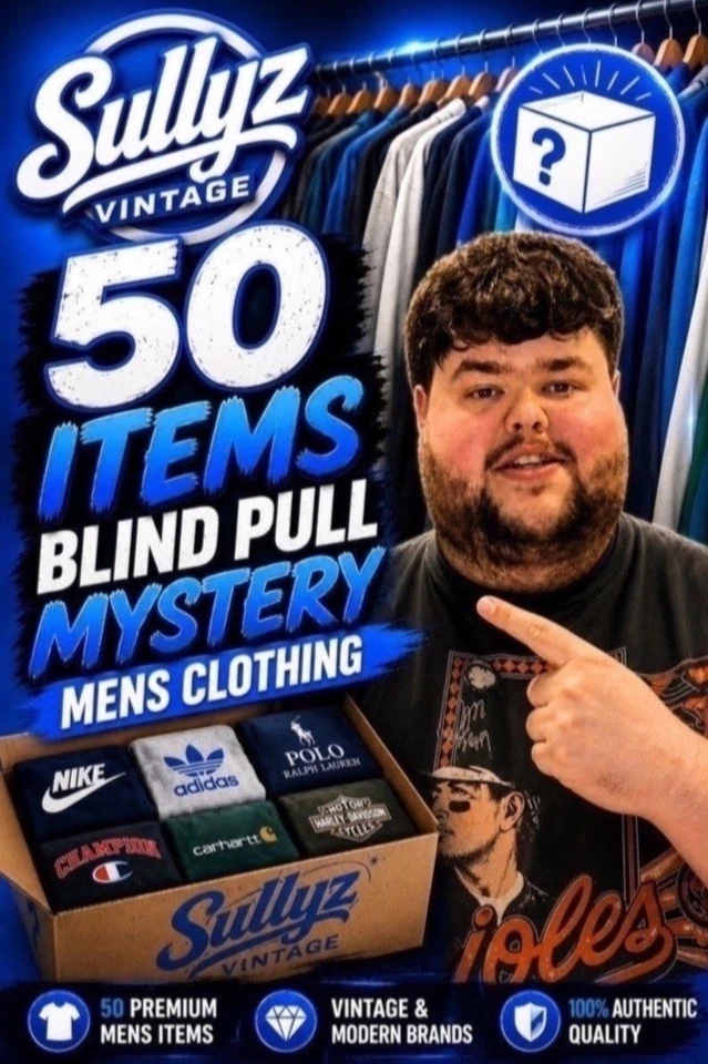 🔥£1 STARTS MENS BRANDED DESIGNER CLOTHING BLIND PULLS🔥