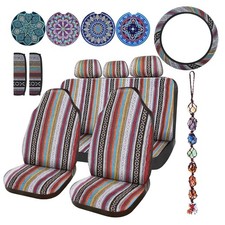 Baja Saddle Stripe Style Car Seat Covers Full Set 14 Pcs Protector Set Baja Saddle Stripe Style Car Seat Covers Full Set 14 Pcs Protector Set
