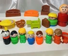 Vintage Fisher Price Little People Figures & Furniture Accessories Lot