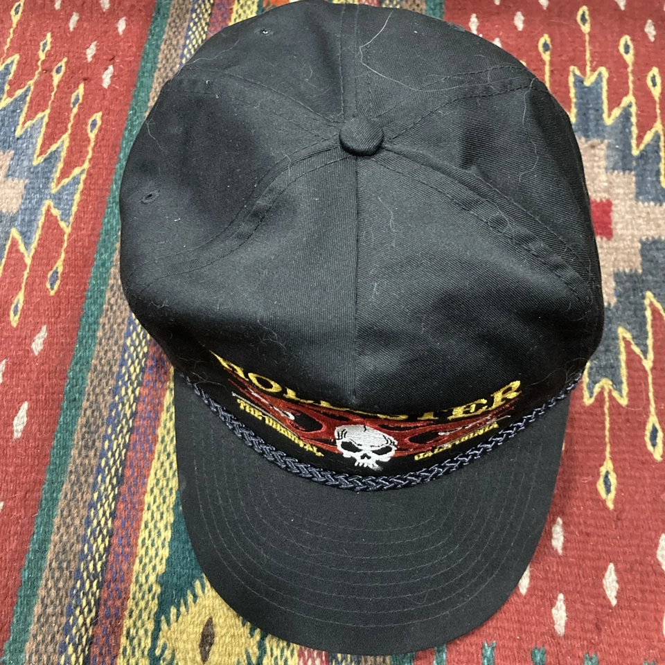 Chapéu vintage 2002 Hollister SnapBack Bike Rally - Bordado  - Imagem 4 de 4