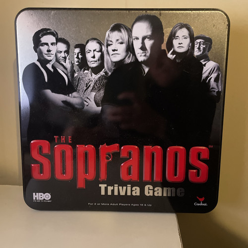2004 The Sopranos Trivia Game By HBO Cardinal Complete In Collectable Tin - Picture 1 of 6