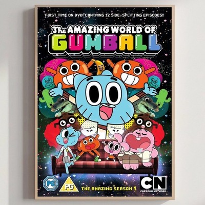 The Amazing World of Gumball Cartoon Network Season 1 Retro TV Show Poster